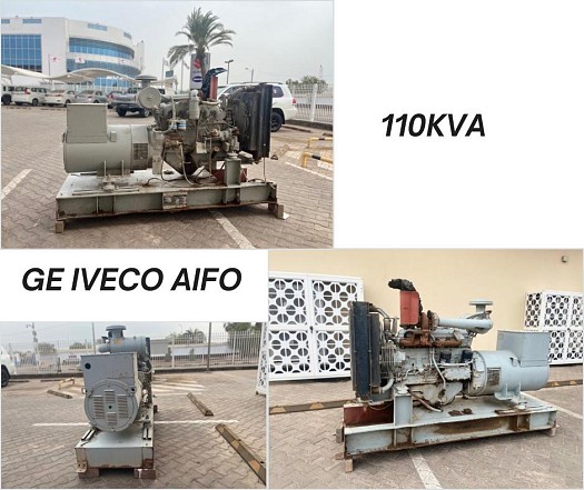 Groupes électrogènes Iveco d\'occasion 110 KVA et 235 KVA