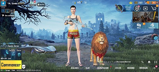 Compte Pubg Mobile avec Vêtements et Larmes