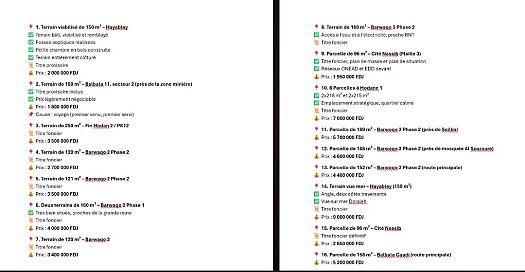 Terrains à vendre - Emplacements stratégiques, prix attractifs !