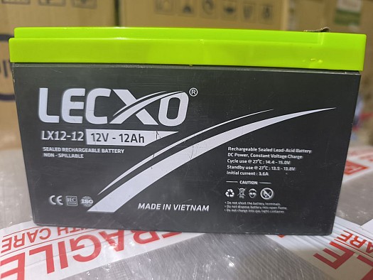 Batterie LECXO LX12-12, 12V 12Ah, neuve scellée