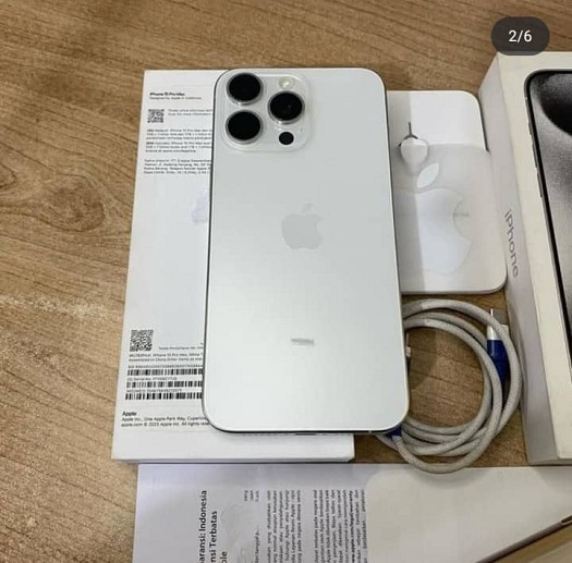 iPhone 15 Pro Max en titane, 256 Go, 90% batterie, coque incluse