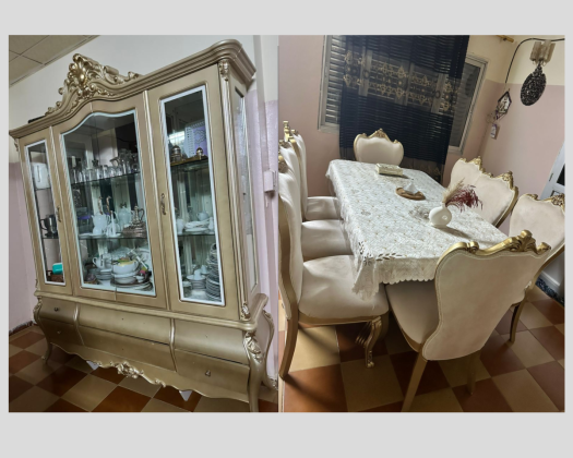 Table à manger moderne avec living élégant