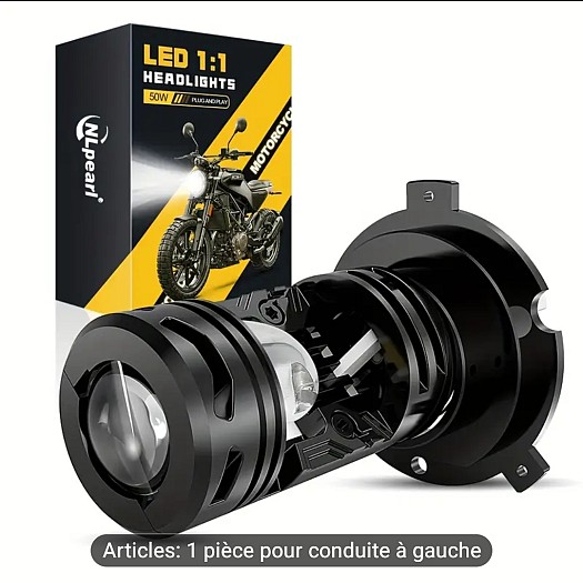 Ampoule LED H4 9003 pour moto