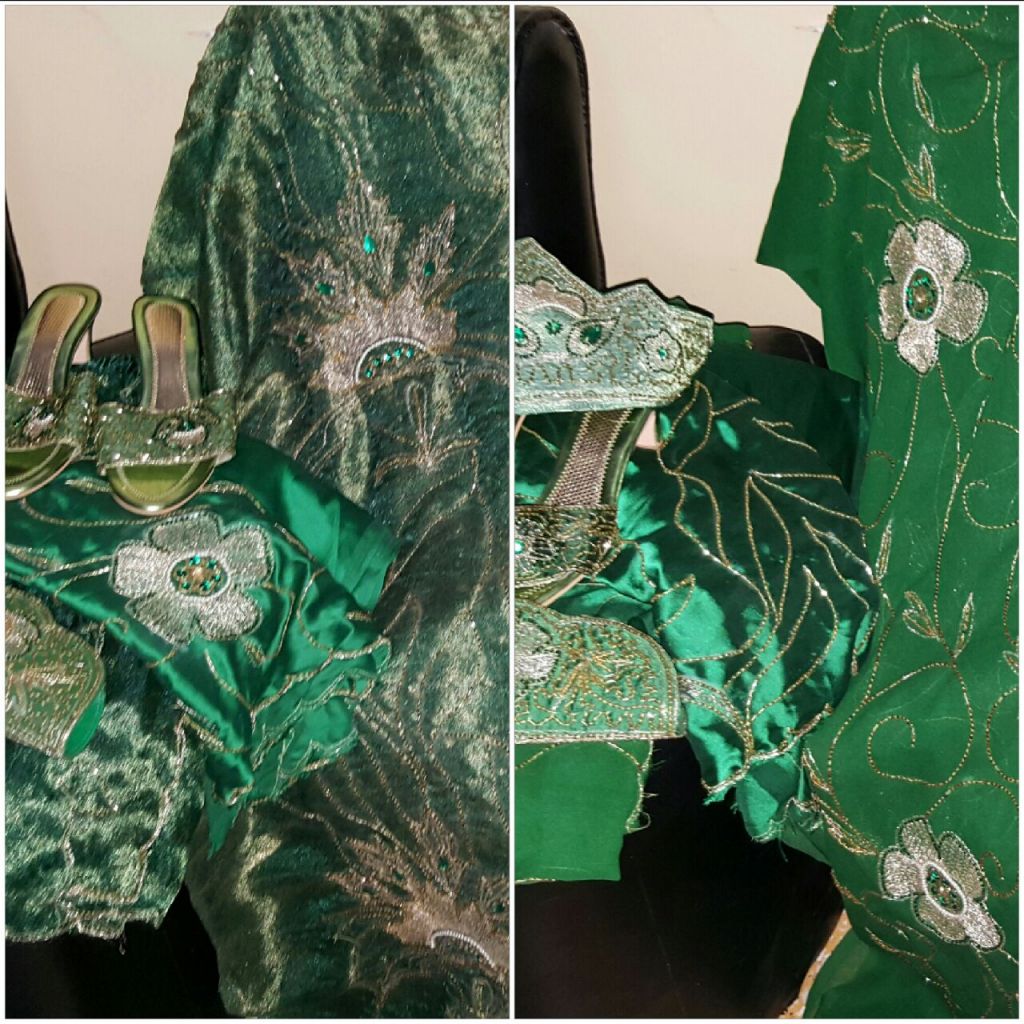 Boubou vert pour mariage