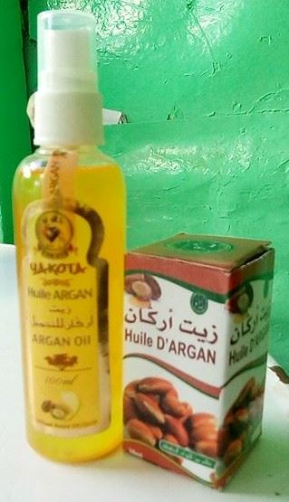 Huiles d'argan, de noix de coco, eau à la rose