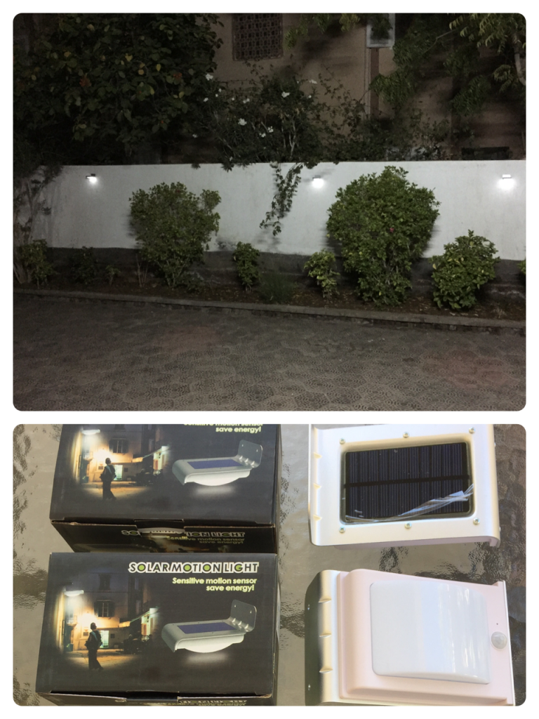 Lampes solaires LED à détecteur de mouvement !