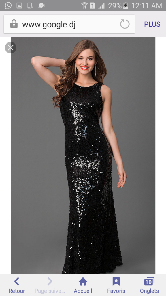 Robe sequin