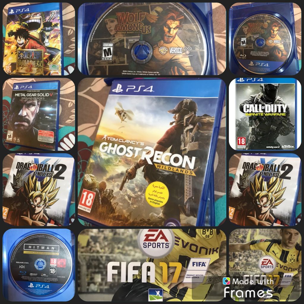 Lots de CD ps4 avec bonus