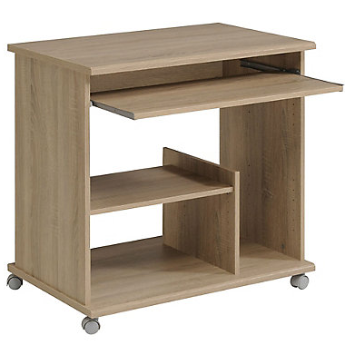 Bureau console a roulettes pour ordinateur/ imprmante