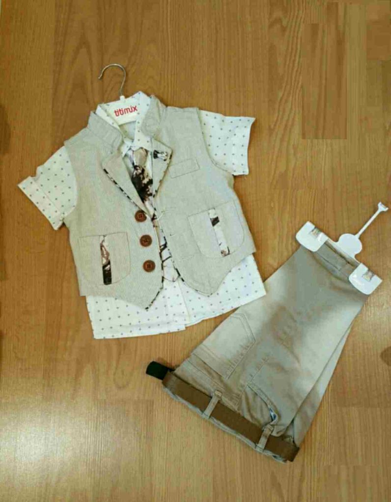 Ensemble garçon 3 pièces + cravate