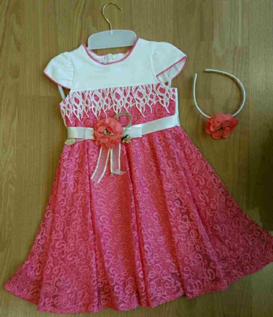 Robe de fête + bandeau assorti