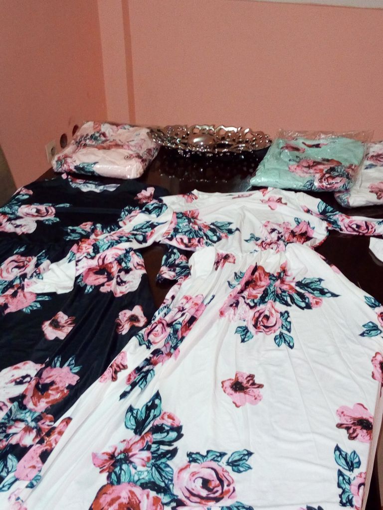 Robe longue imprime floral 2018