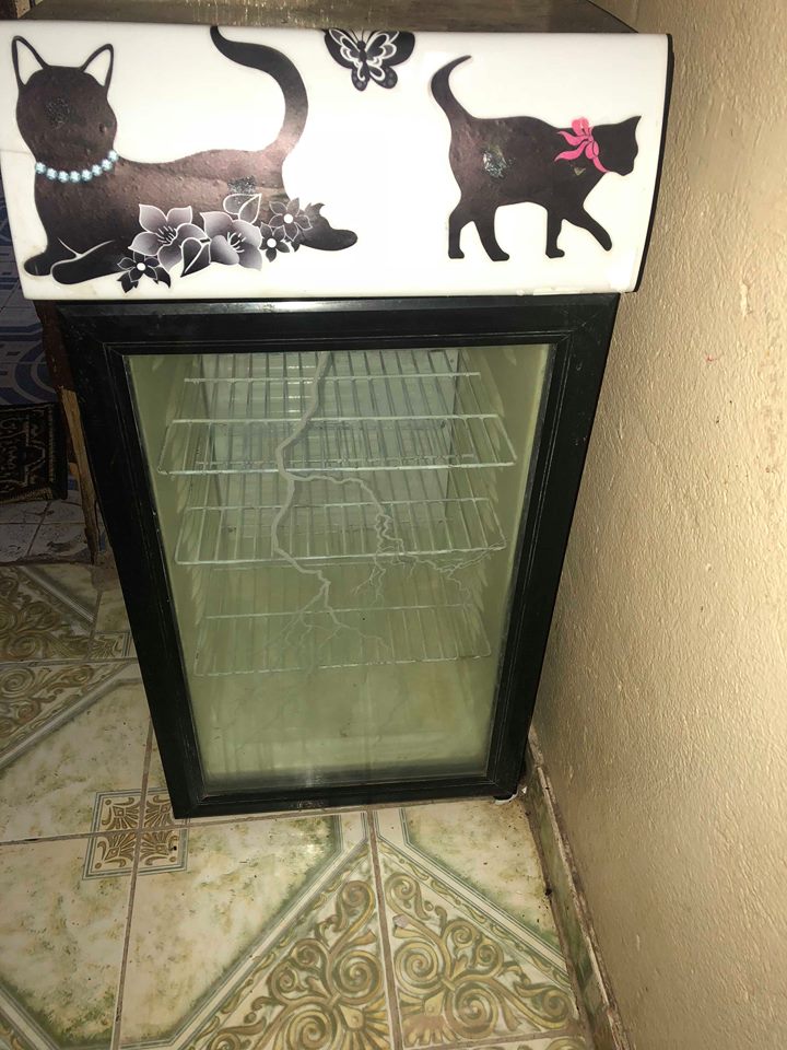 Petit frigo vitré avec lumière