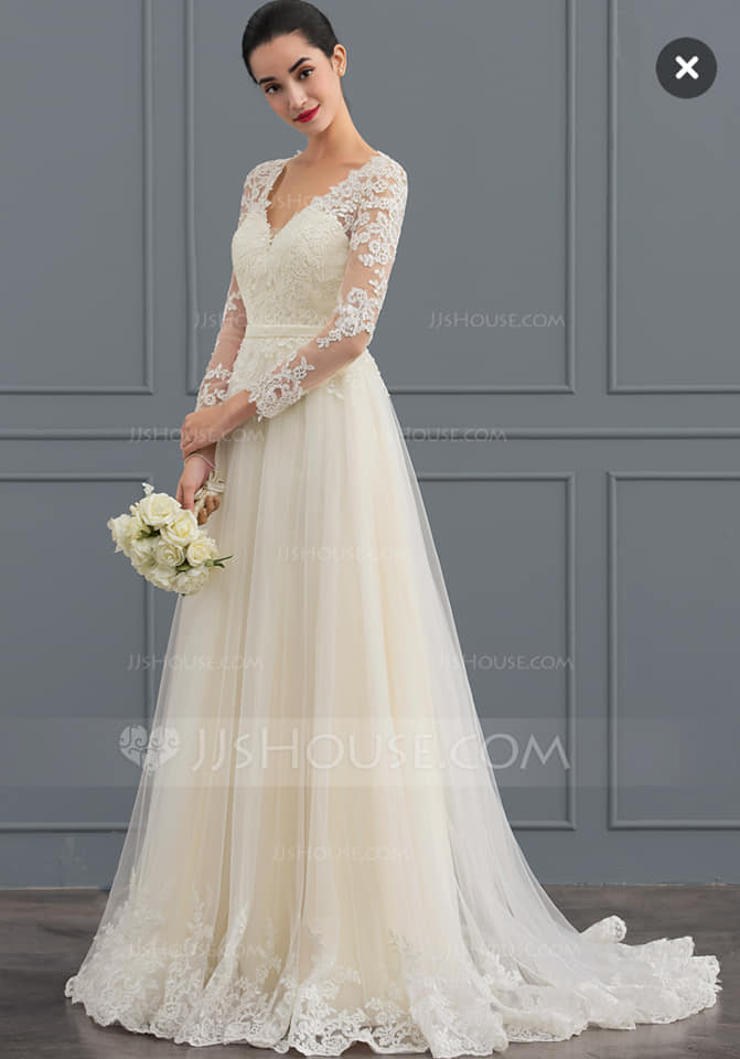 Location robe de mariée en dételle