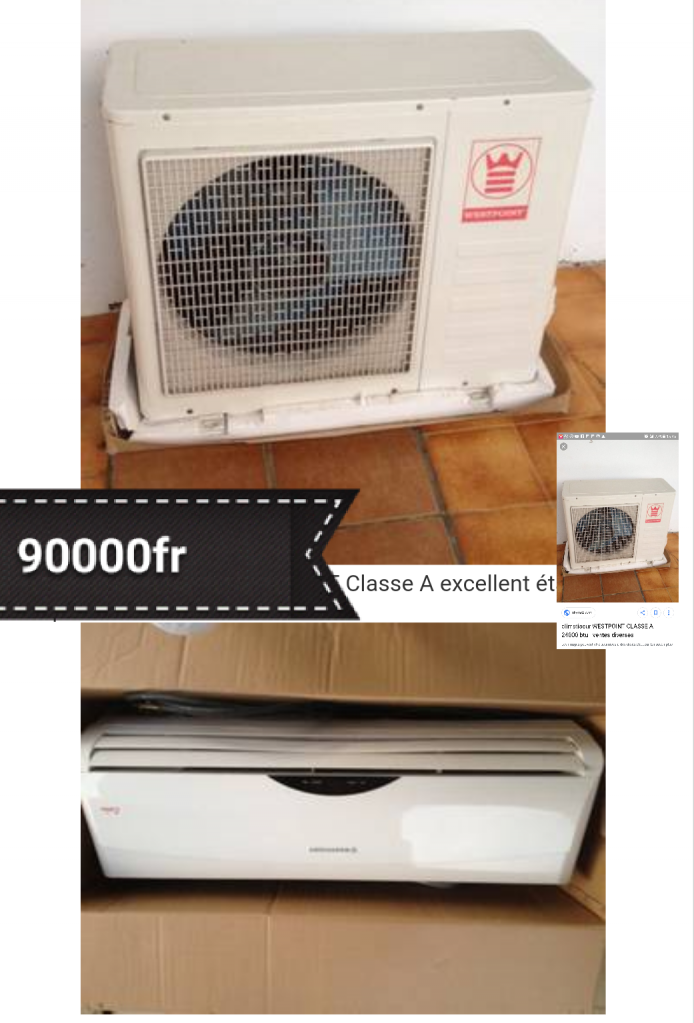 Split westpoint 2.5 chv .jamais utiliser neuve