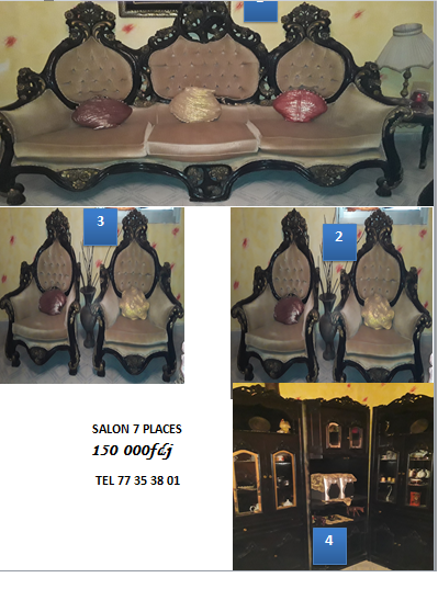 Salon complet 7 places